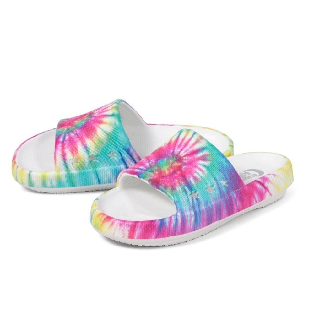 Sugar & Jade Tween Tie Dye Slides, Size 1